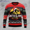 T-Rex Santa Claws Santa Hat Ugly Christmas Sweater
