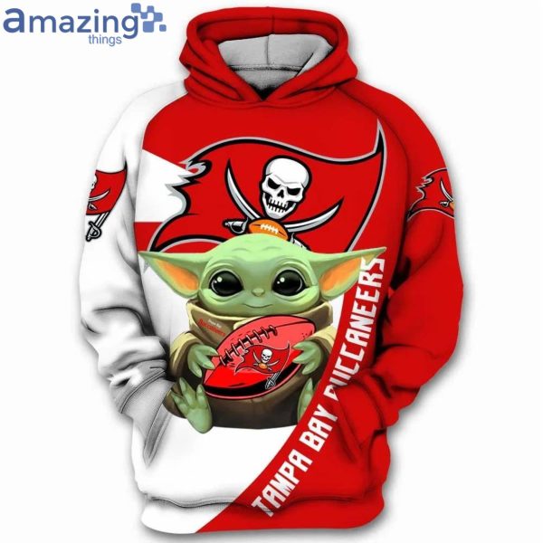 Tampa Bay Buccaneers Nfl Yoda Baby Yoda Star Wars 3D All Over Print 3D Hoodieproduct photo 3