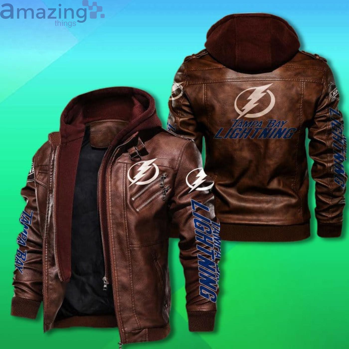 Tampa Bay Lightning Hooded 2D Trending Leather Jacket