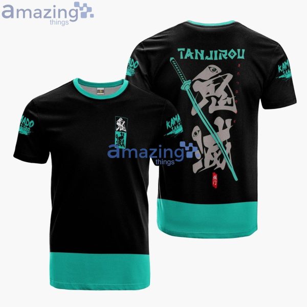 Tanjiro Kamado 3D T-Shirt Anime Merch 3D T-Shirt Product Photo 1