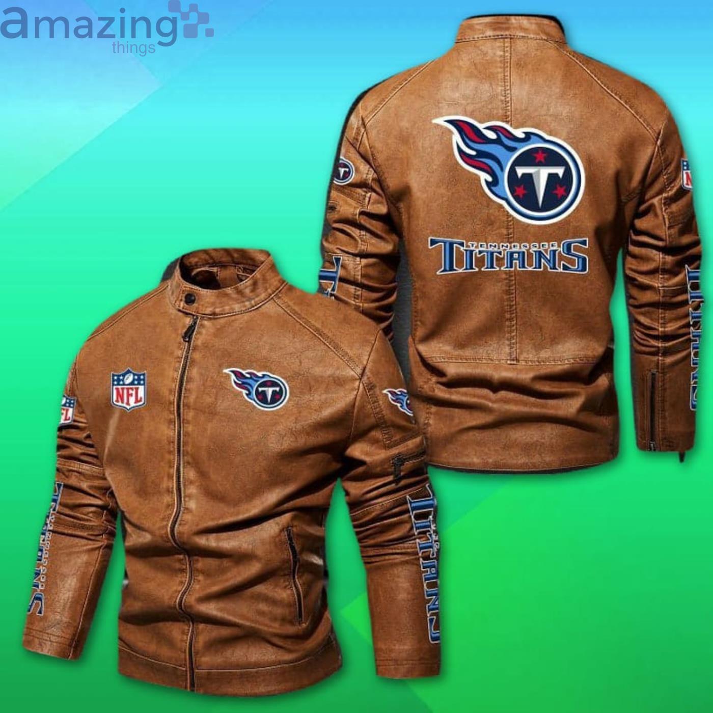 Tennessee Titans Leather Bomber Jacket