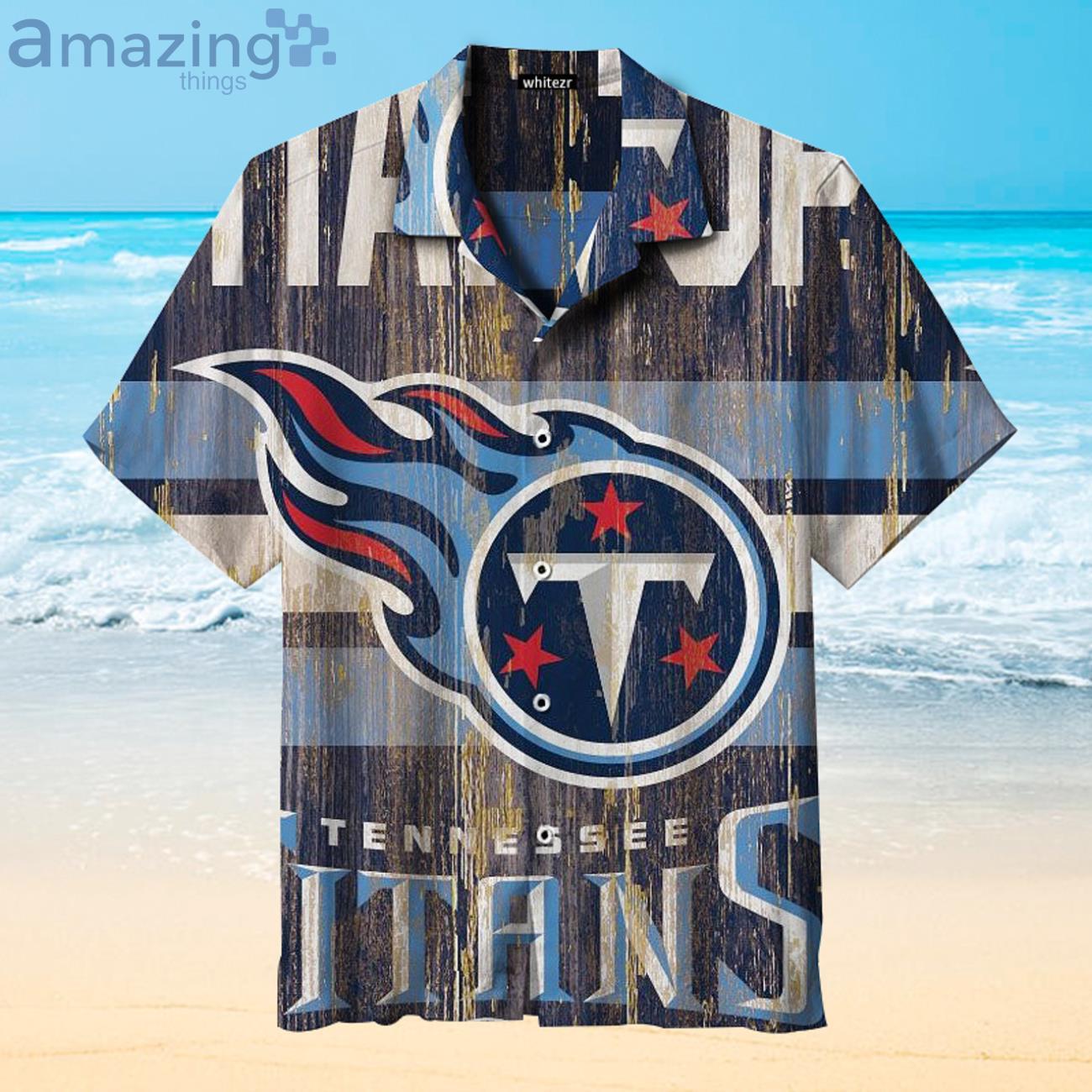 Tennessee Titans Vintage Fans Gift Logo Sport Lover Hawaiian Shirt Product Photo 1