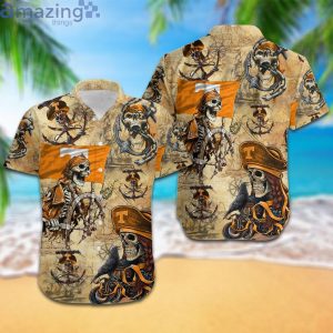 Tennessee Volunteers Pirates Fans Pirates Skull Hawaiian Shirtproduct photo 1