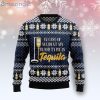 Tequila My Blood Type Best Gift Ugly Christmas Sweater