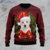 Terrier Wreath Dog Lover Ugly Christmas Sweater