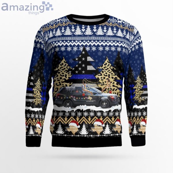 Texas Dps Ford Police Interceptor Utility Christmas Sweater Product Photo 2