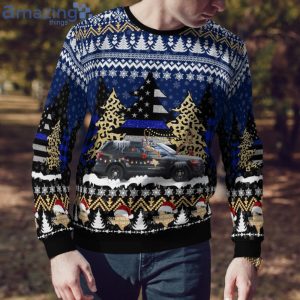 Texas Dps Ford Police Interceptor Utility Christmas Sweater Product Photo 4