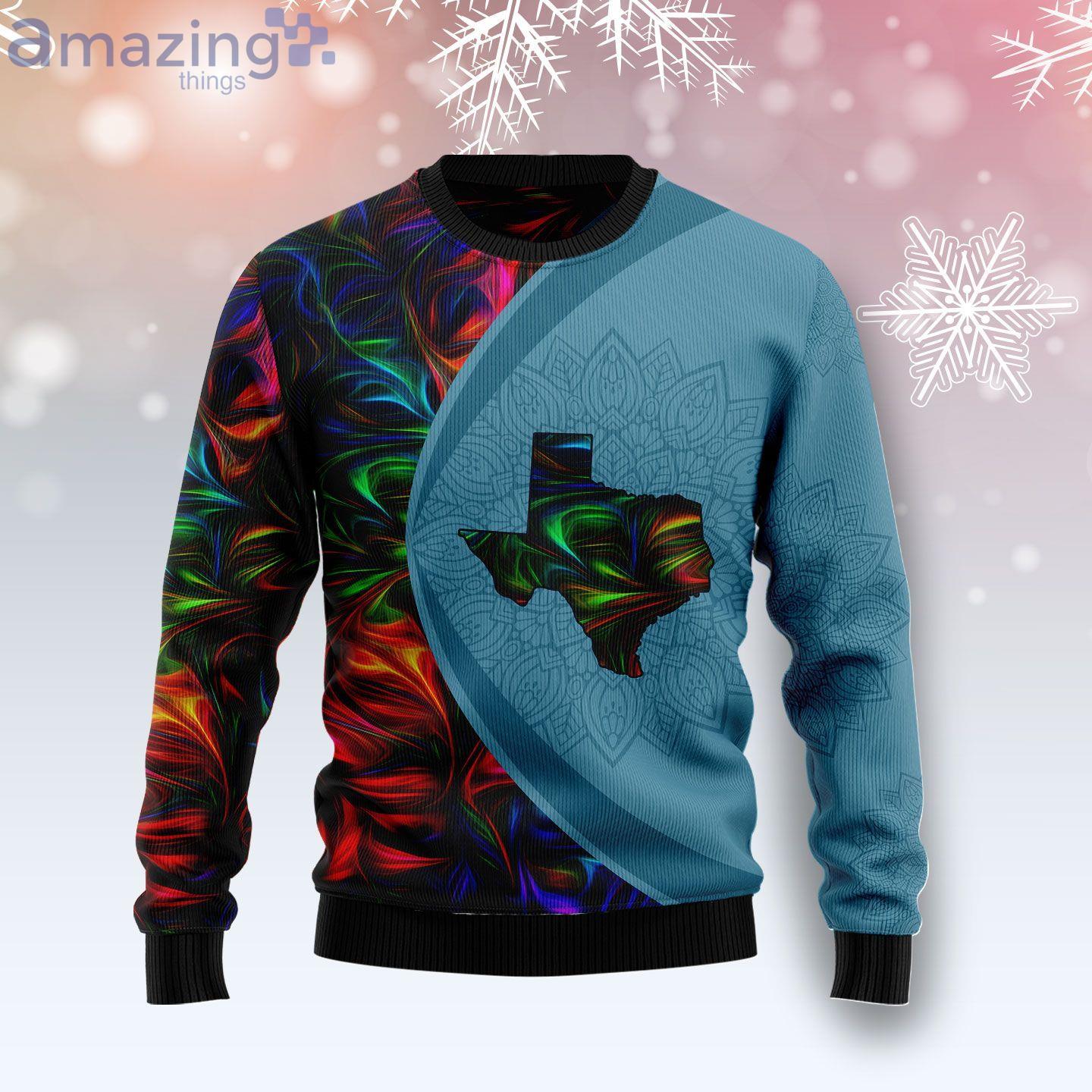 Texas Fractal Pattern Ugly Christmas Sweater image Texas Fractal Pattern Ugly Christmas Sweater Product Photo 1 Product photo 1