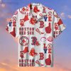 The Boston Red Sox Baseball Unisex Fans Gift Logo Sport Lover White Hawaiian Shirt