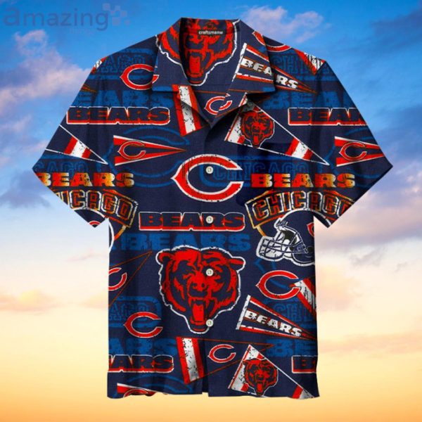 The Chicago Bears Print Fans Gift Logo Sport Lover Hawaiian Shirt Product Photo 1