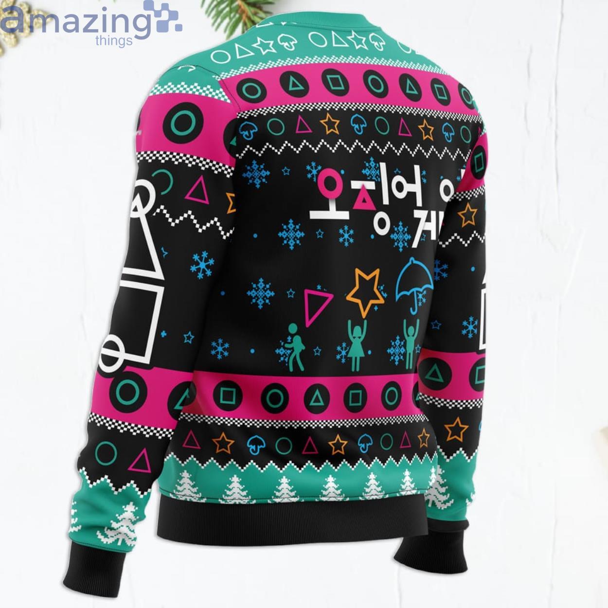 The Game Is On Squid Game Christmas Sweater image The Game Is On Squid Game Christmas Sweater Product Photo 3