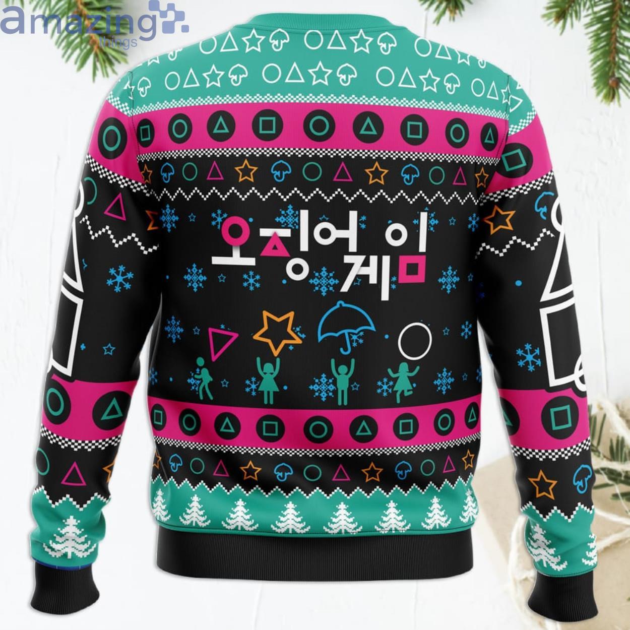 The Game Is On Squid Game Christmas Sweater image The Game Is On Squid Game Christmas Sweater Product Photo 4