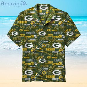 The Green Bay Packers Pring All Over Print Hawaiian Shirt Product Photo 1