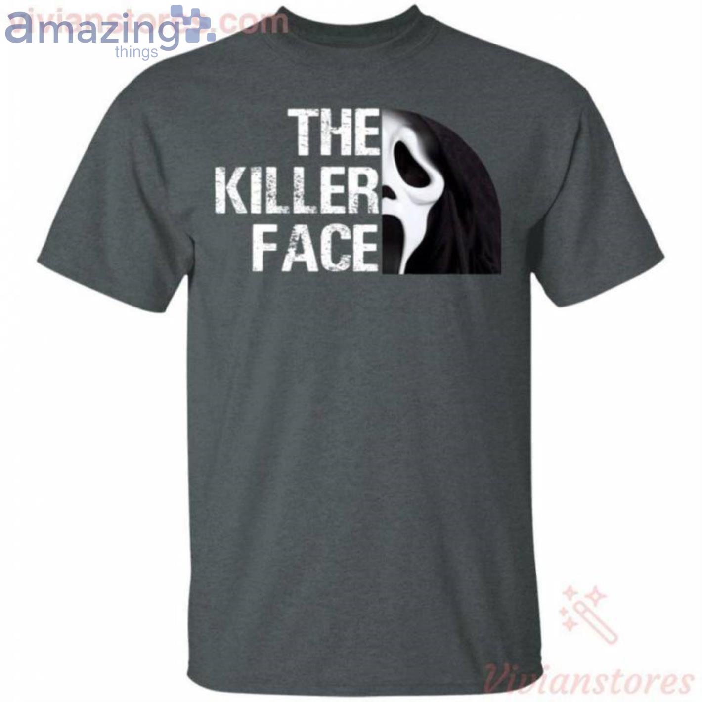 The Killer Face Ghostface Funny Halloween T Shirt image The Killer Face Ghostface Funny Halloween T-Shirt Product Photo 2