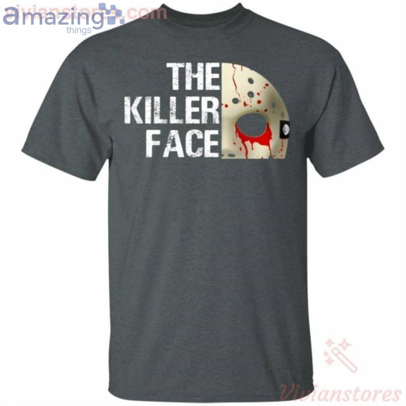 The Killer Face Jason Voorhees Funny Halloween T Shirt image The Killer Face Jason Voorhees Funny Halloween T-Shirt Product Photo 2