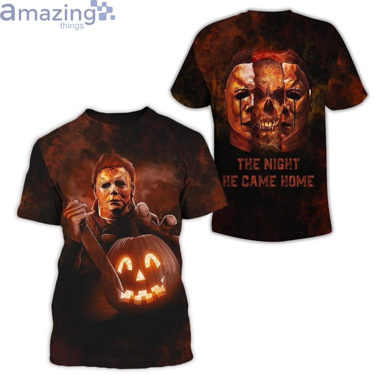 The Night He Came Home Halloween 3D T-Shirt Product Photo 1