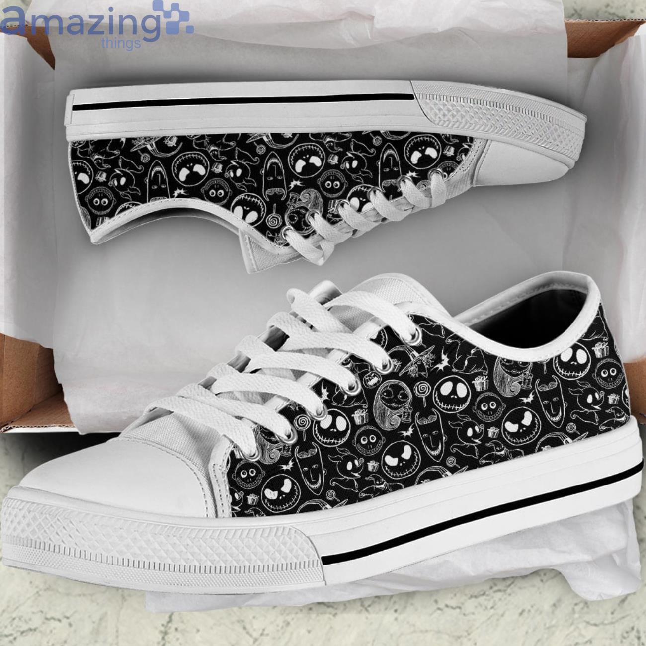 The Nightmare Before Christmas Characters Faces Low Top Canvas Shoes image The Nightmare Before Christmas Characters Faces Low Top Canvas Shoes Product Photo 2