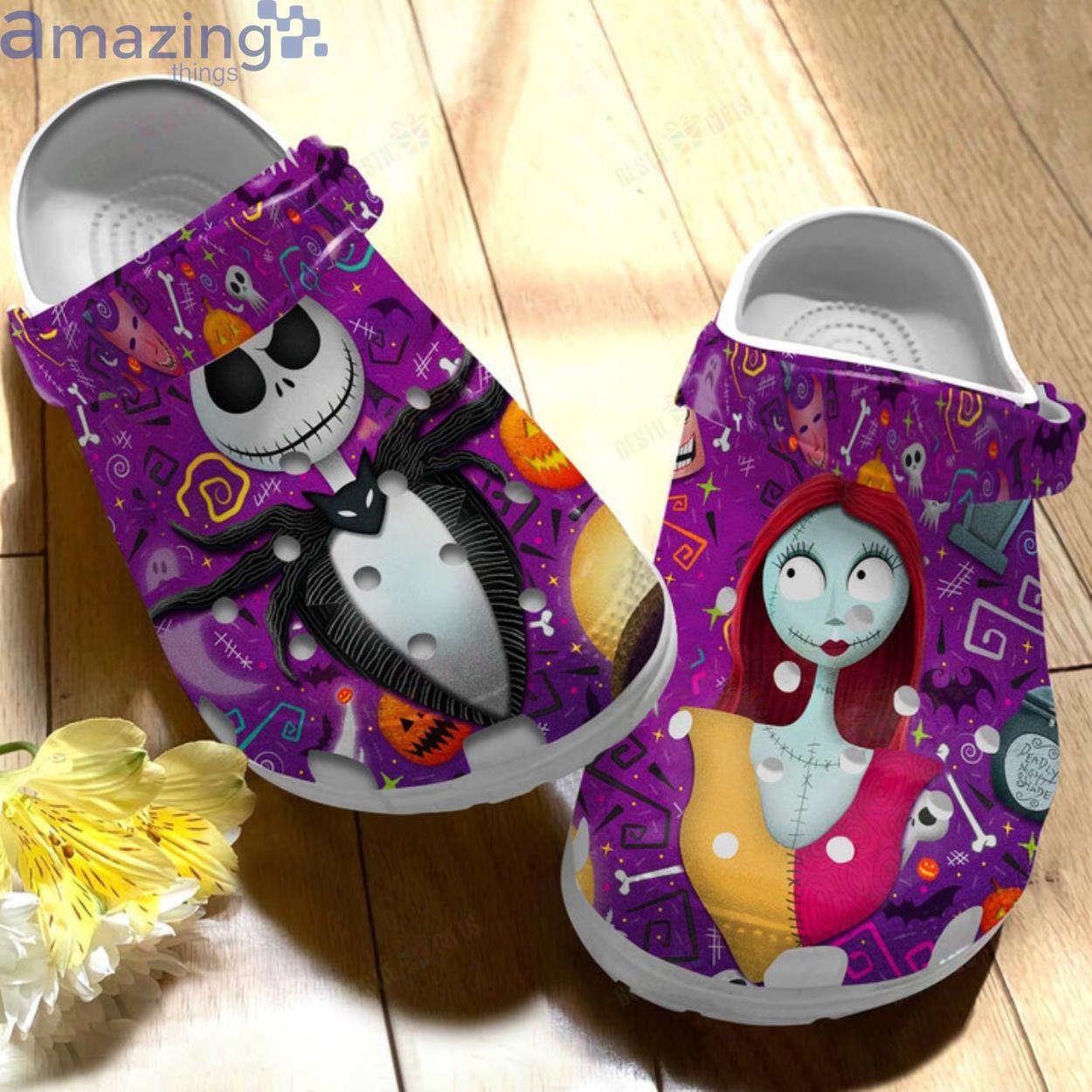 The Nightmare Before Christmas Jack Skellington And Sally Clog Shoes Product Photo 1