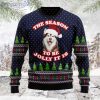 The Season To Be Jolly Siberian Husky Ugly Christmas Holiday Sweater