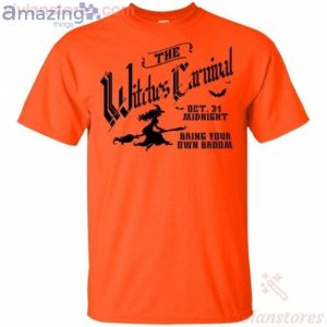 The Witches Carnival Bring Your Own Broom Halloween T-Shirt Product Photo 2