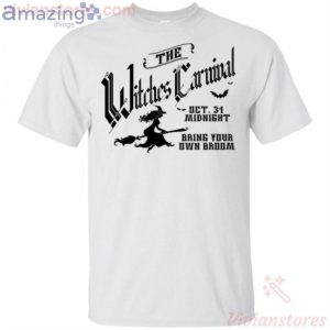 The Witches Carnival Bring Your Own Broom Halloween T-Shirt Product Photo 1