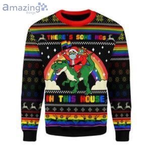 There's Some Hos In This House Ugly Christmas Sweater Product Photo 1