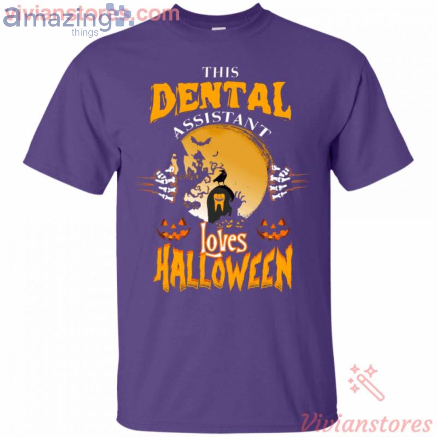 This Dental Assistant Loves Halloween T Shirt image This Dental Assistant Loves Halloween T-Shirt Product Photo 4