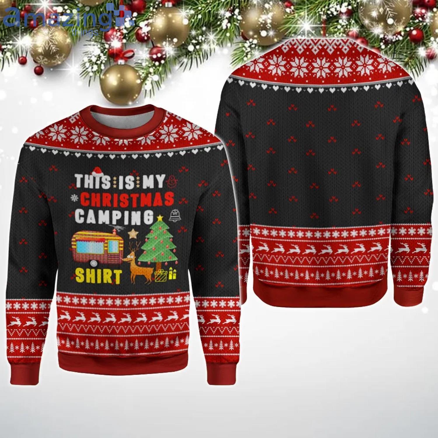 This Is My Camping Christmas Ugly Sweater Product Photo 1