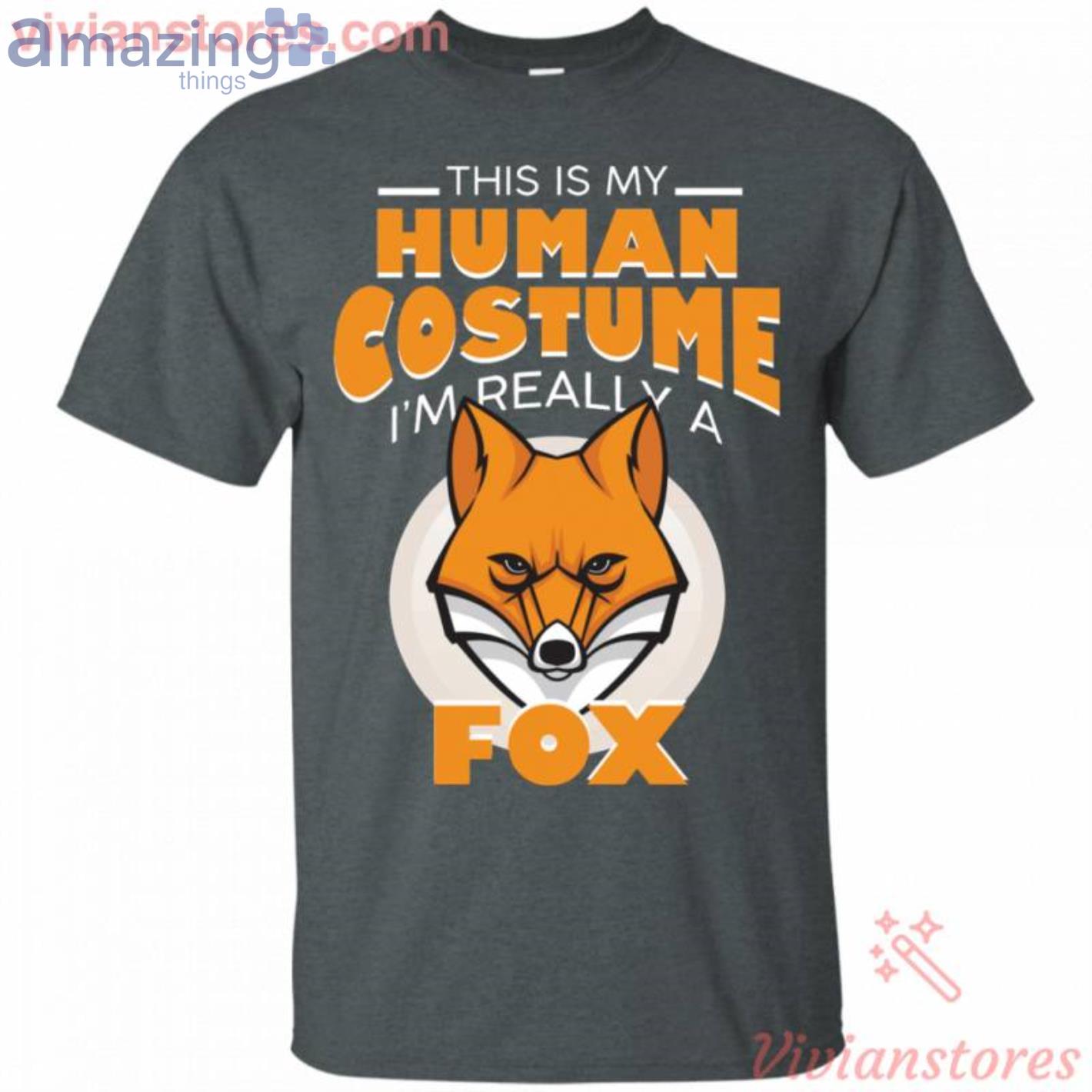 This Is My Human Costume I'm Really A Fox Halloween T Shirt image This Is My Human Costume I'm Really A Fox Halloween T-Shirt Product Photo 2
