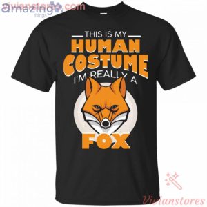 This Is My Human Costume I'm Really A Fox Halloween T-Shirt Product Photo 1