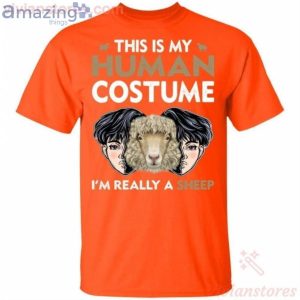 This Is My Human I'm Really A Sheep Halloween T-Shirt Product Photo 2