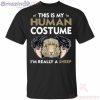 This Is My Human I’m Really A Sheep Halloween T-Shirt