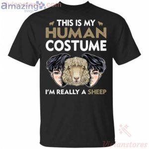 This Is My Human I'm Really A Sheep Halloween T-Shirt Product Photo 1