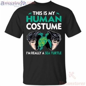 This Is My Human I’m Really A Turtle Halloween T-Shirt