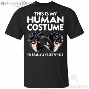 This Is My Human I'm Really A Whale Halloween T-Shirt Product Photo 1