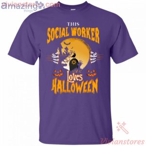 This Social Worker Loves Halloween T-Shirt Product Photo 4
