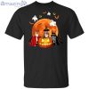 Three Pit Bulls And A Pumpkin Halloween T-Shirt Product Photo 2 Product photo 2