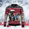 To Best Dog Dad Custom Dog Name Ugly Christmas Holiday Sweater