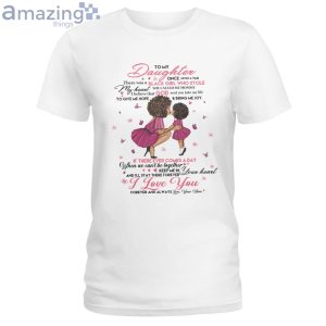 To My Daughter I Love You Pink And White T-Shirt Long Sleeve T-Shirt Product Photo 1