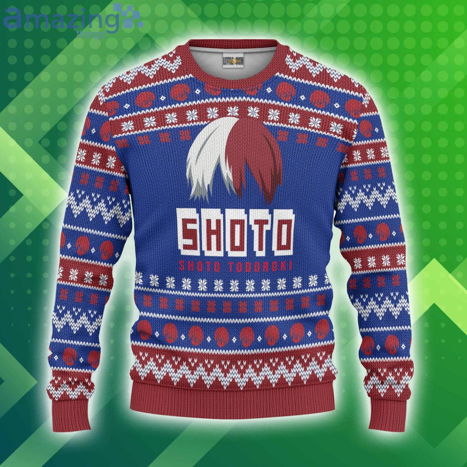 Todoroki Shouto Christmas Ugly Sweater My Hero Academia Custom image Todoroki Shouto Christmas Ugly Sweater My Hero Academia Custom Product Photo 1 Product photo 1