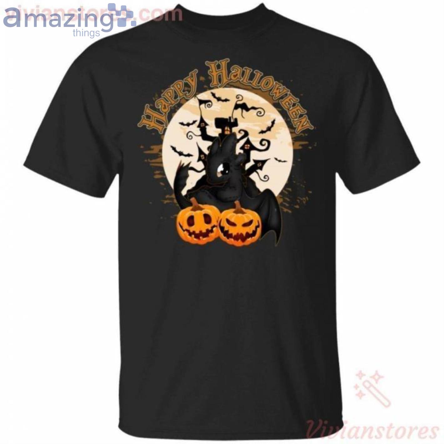 Toothless How To Train Your Dragon Happy Halloween T-Shirt Product Photo 1