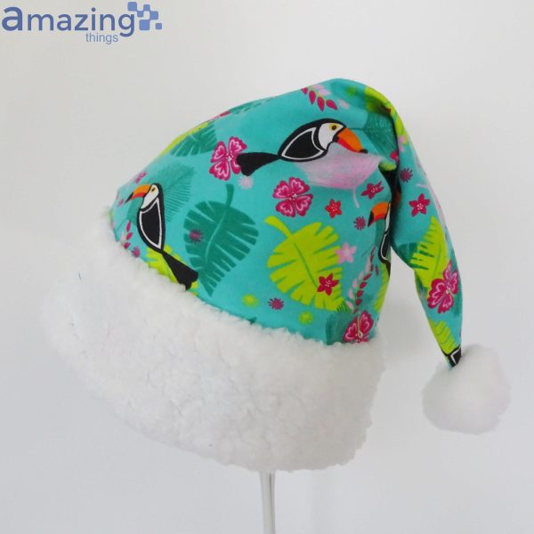 Toucan Tropical Christmas Santa Hat For Adult And Child Product Photo 2