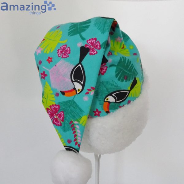 Toucan Tropical Christmas Santa Hat For Adult And Child Product Photo 3