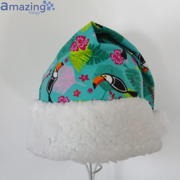 Toucan Tropical Christmas Santa Hat For Adult And Child Product Photo 4