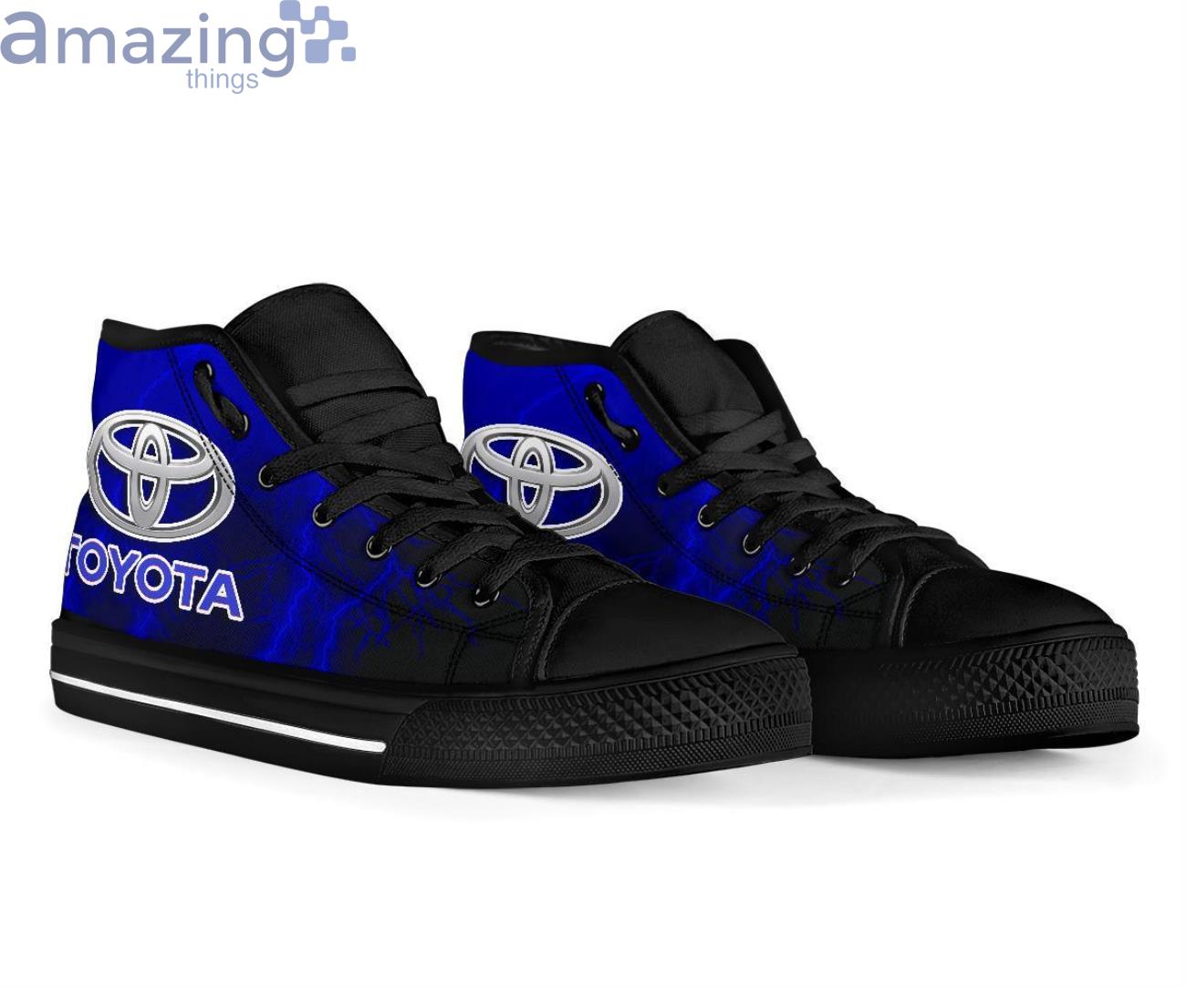 Toyota Thunder and Lightning Blue High Top Shoes image Toyota Thunder and Lightning Blue High Top Shoes Product Photo 3