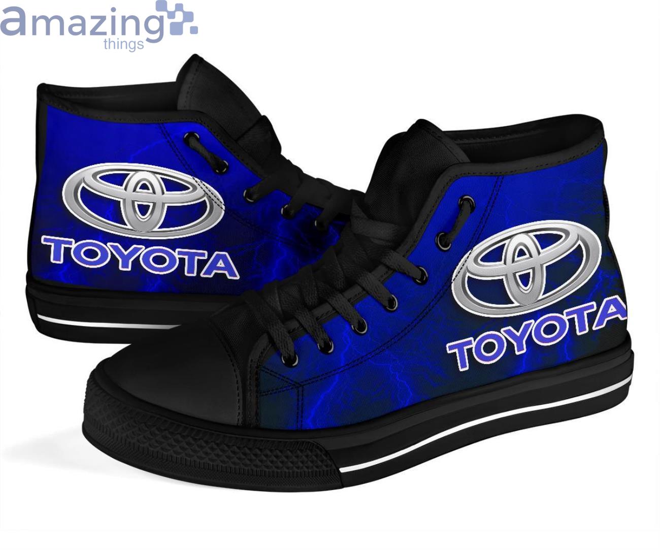Toyota Thunder and Lightning Blue High Top Shoes image Toyota Thunder and Lightning Blue High Top Shoes Product Photo 4