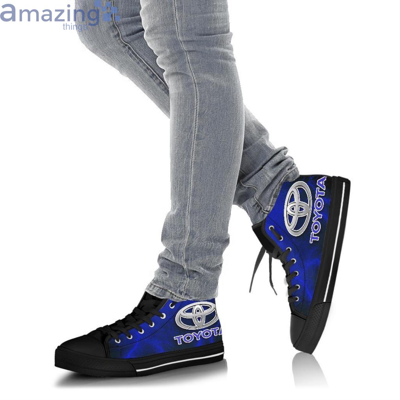 Toyota Thunder and Lightning Blue High Top Shoes image Toyota Thunder and Lightning Blue High Top Shoes Product Photo 5