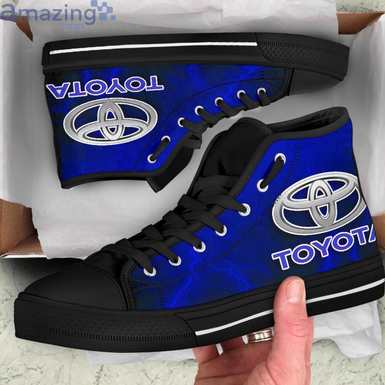 Toyota Thunder and Lightning Blue High Top Shoes image Toyota Thunder and Lightning Blue High Top Shoes Product Photo 6