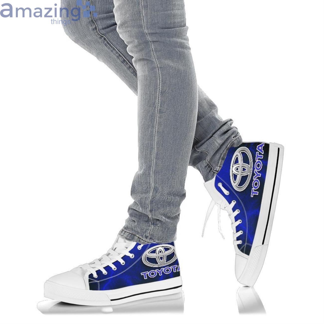 Toyota Thunder and Lightning Blue High Top Shoes image Toyota Thunder and Lightning Blue High Top Shoes Product Photo 10