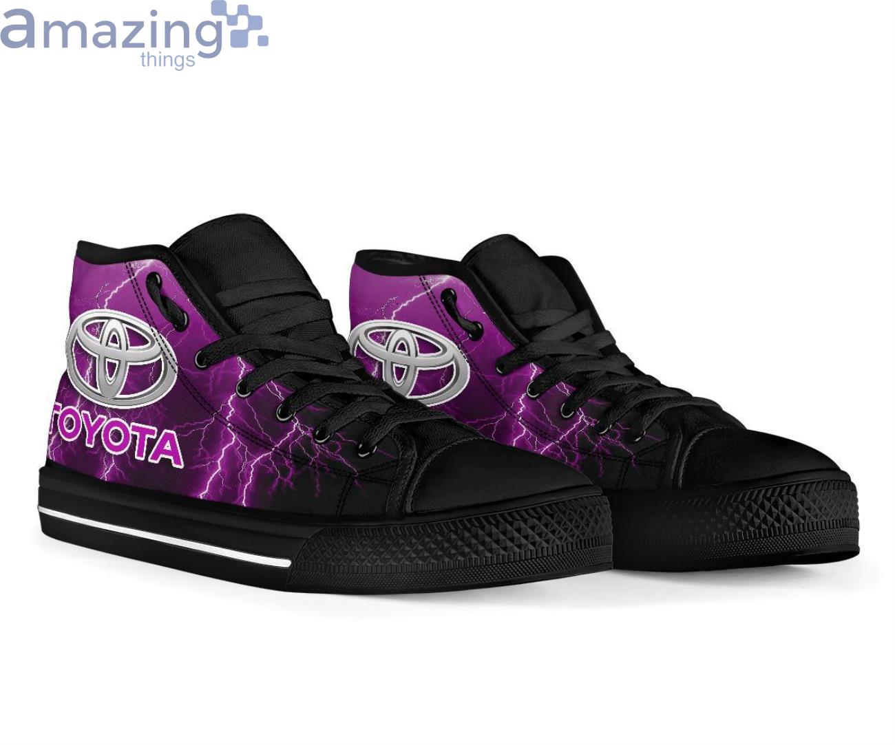 Toyota Thunder and Lightning Pink High Top Shoes image Toyota Thunder and Lightning Pink High Top Shoes Product Photo 3